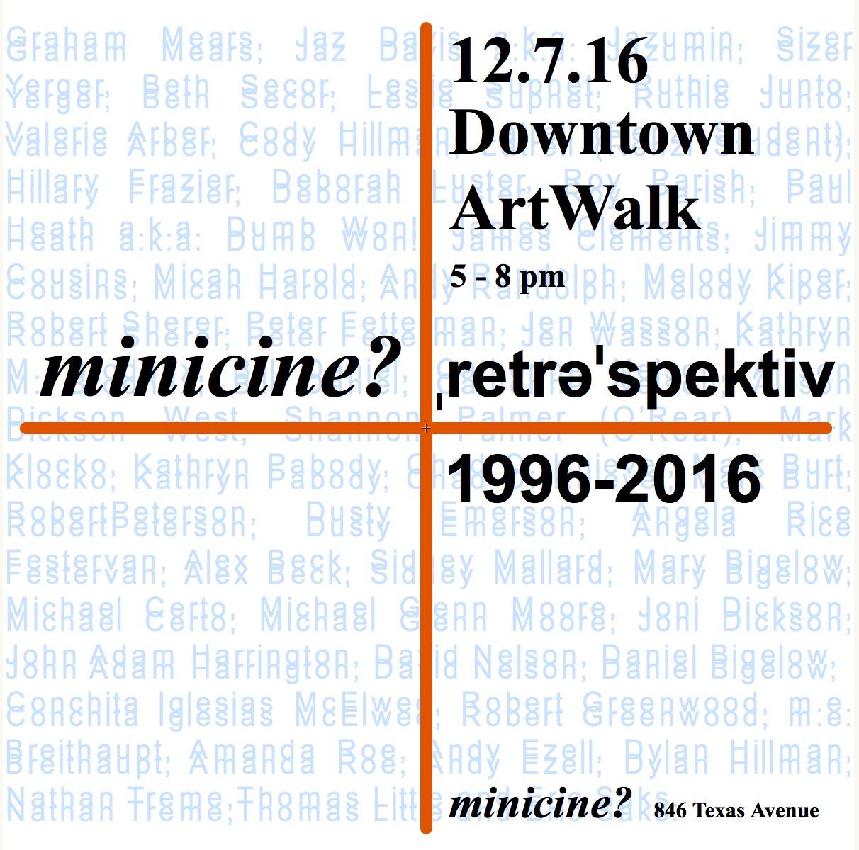 Flyer for minicine? retrəˈspektiv