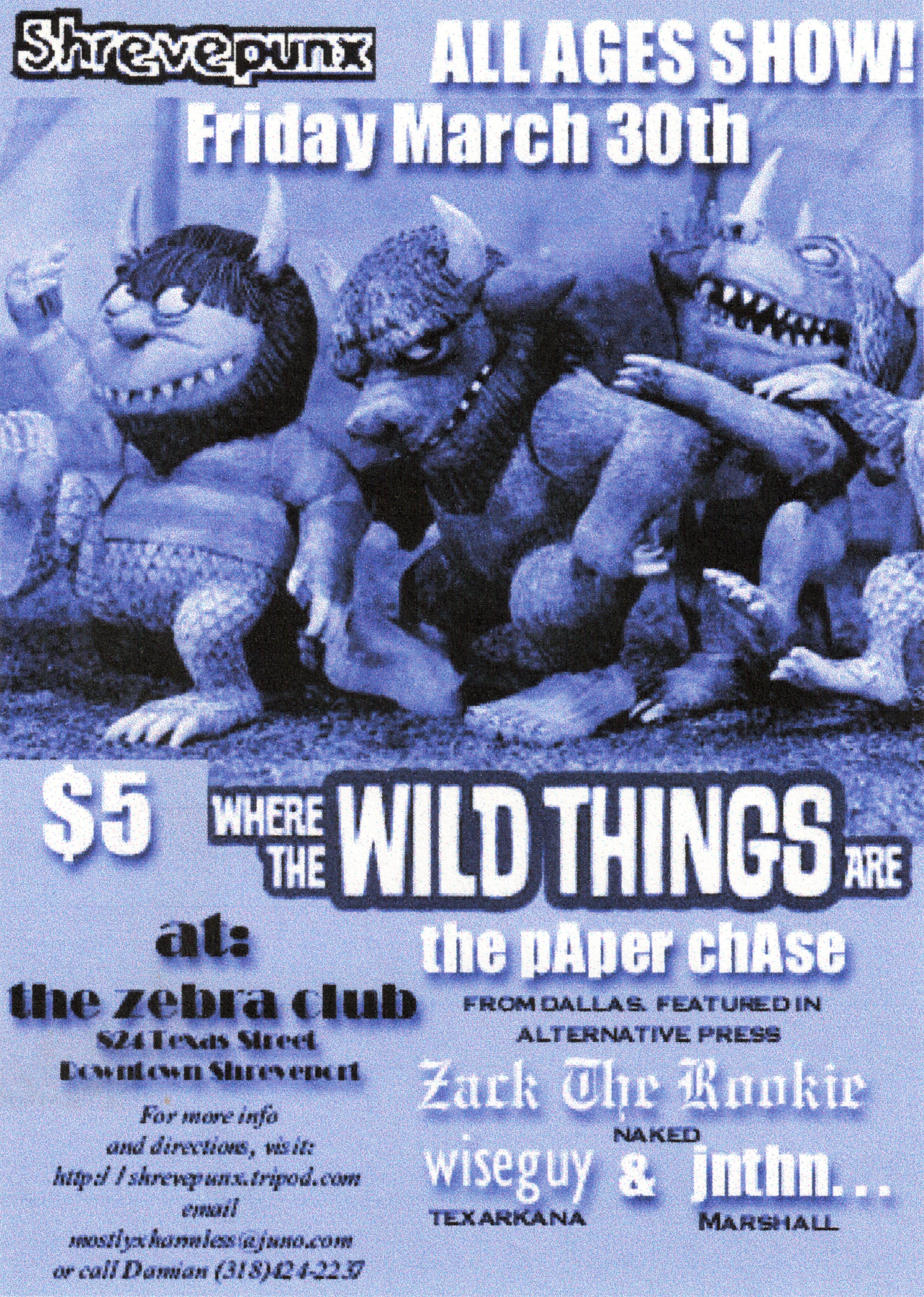 Where the Wild Things Are flyer