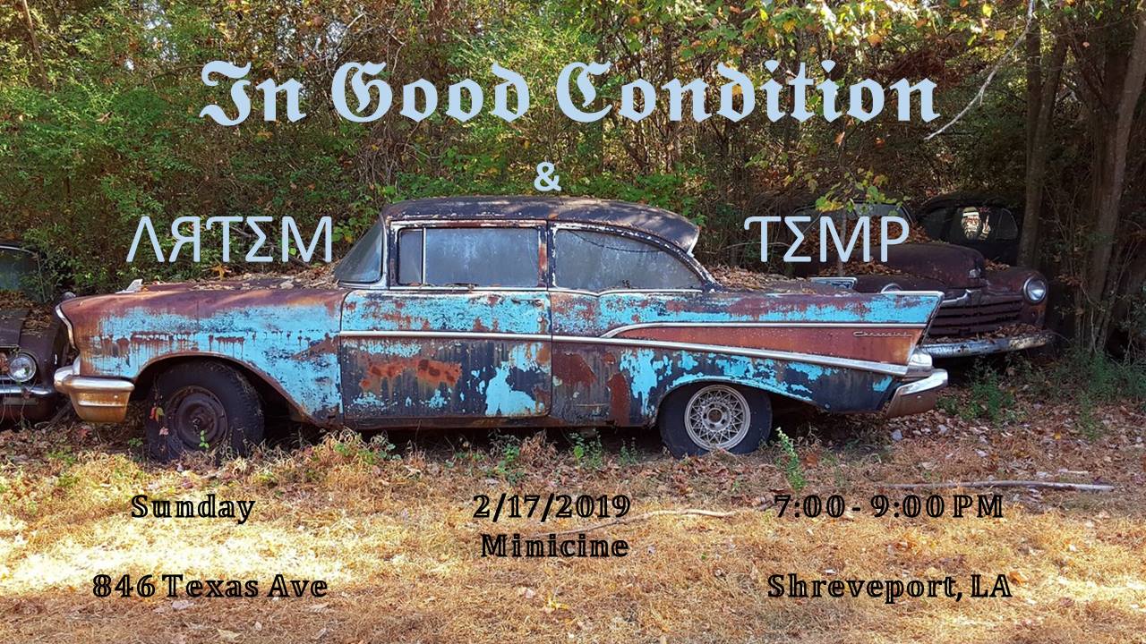 In Good Condition & Artem Temp flyer